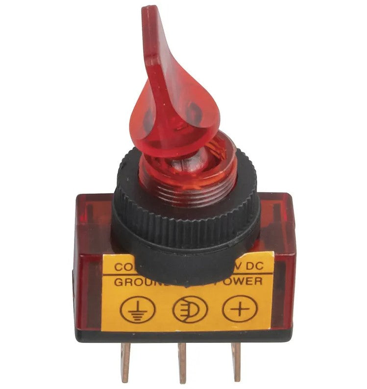 12V Illuminated Toggle RED ST0580
