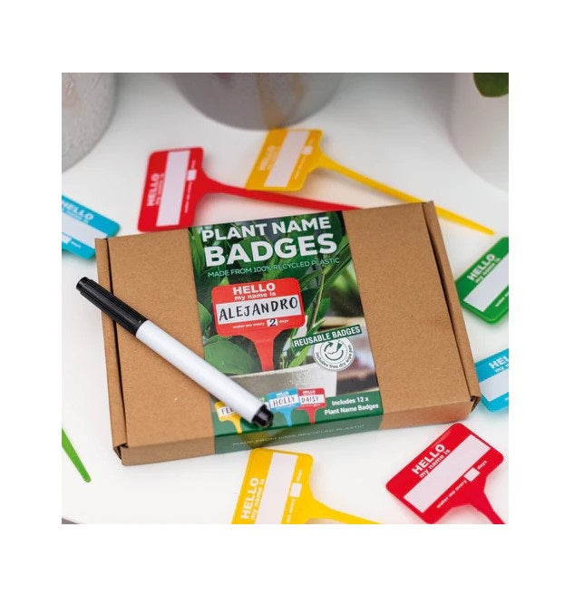 Clearance: 12pc Bubblegum Stuff Plant Name Badges