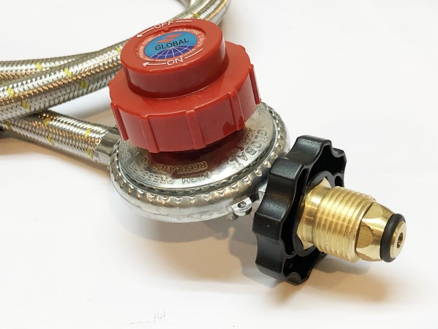 High Pressure Stainless Steel GAS Adjustable Regulator With Hose 10PSI 69kPa 1.8M