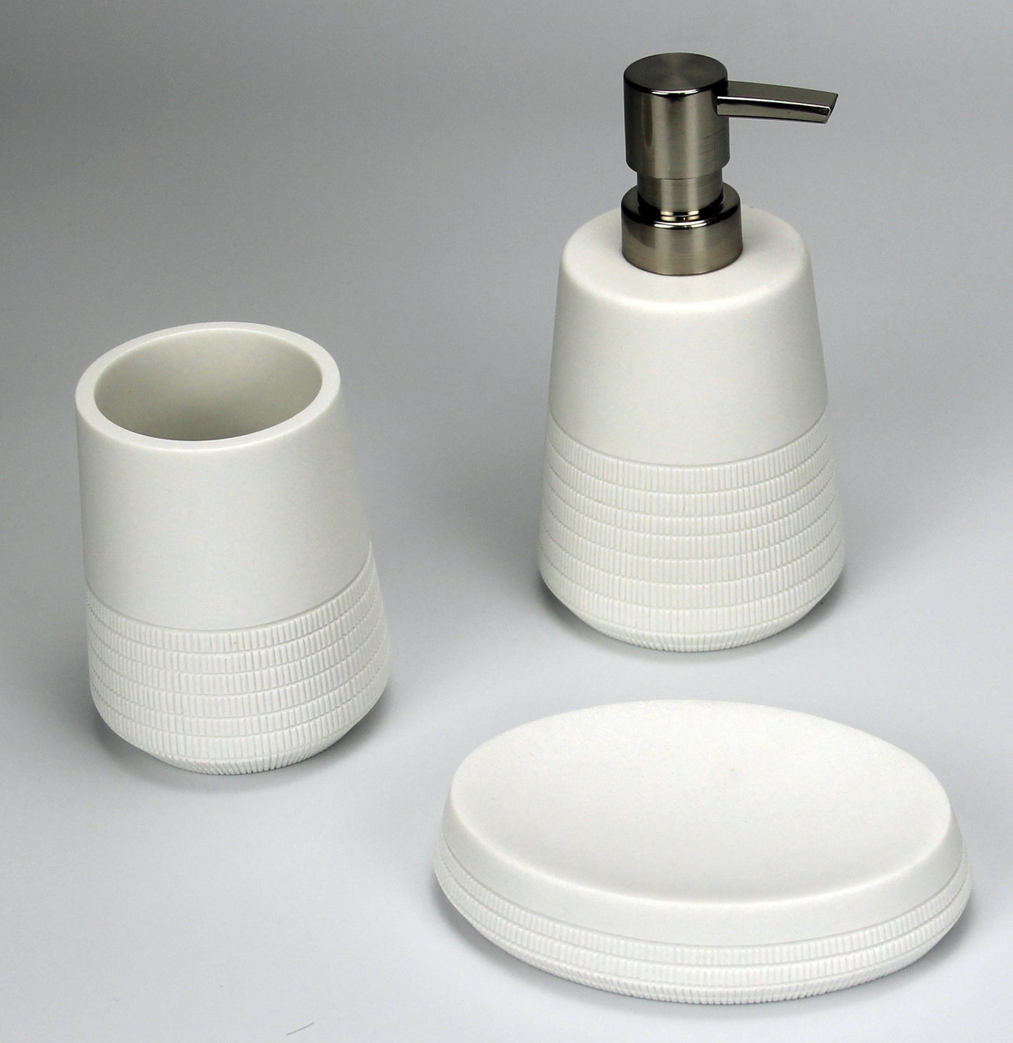 Bubble: Bathroom 3-Piece Set - White Stone (RYX6101-WS)