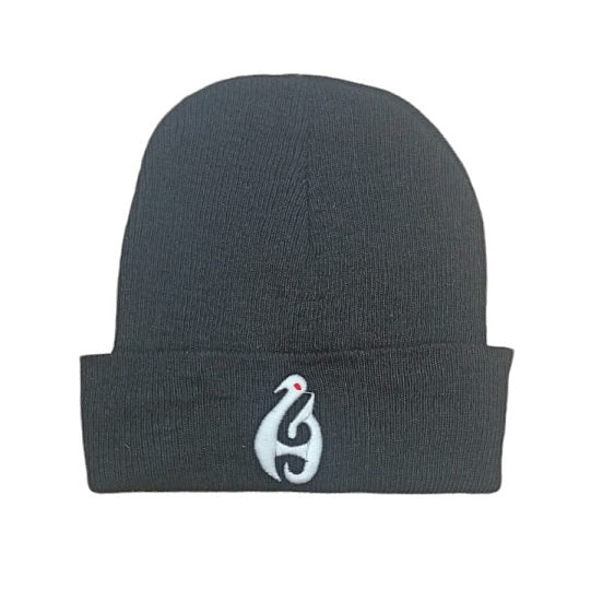 5pk Unisex Stretchy Knitted Turn Up Beanie Assorted (BLACK)