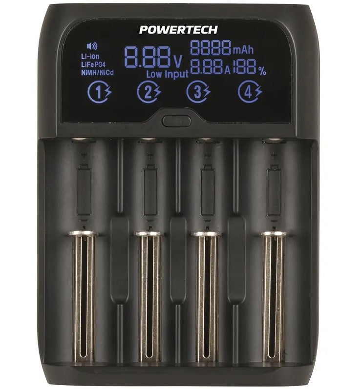 Powertech 4-Channel Universal Fast Charger with LCD MB3703