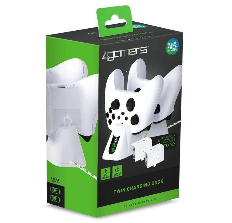 4Gamers Xbox SX-C100 Twin Charging Dock (White)