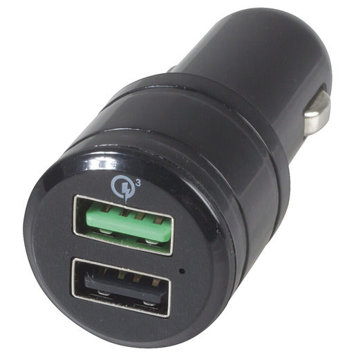 Powertech 5.4A Dual USB Car Charger with Qualcomm® Quick Charge™ 3.0 MP3682