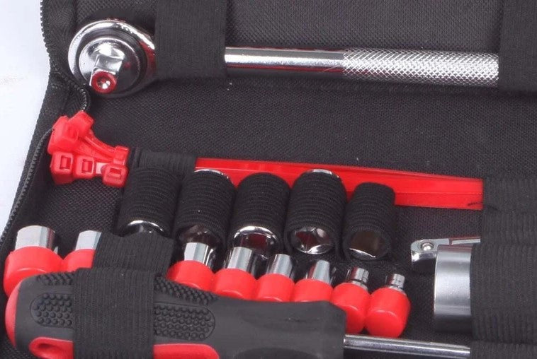 58 Piece Portable Automotive Mechanic Tool Kit