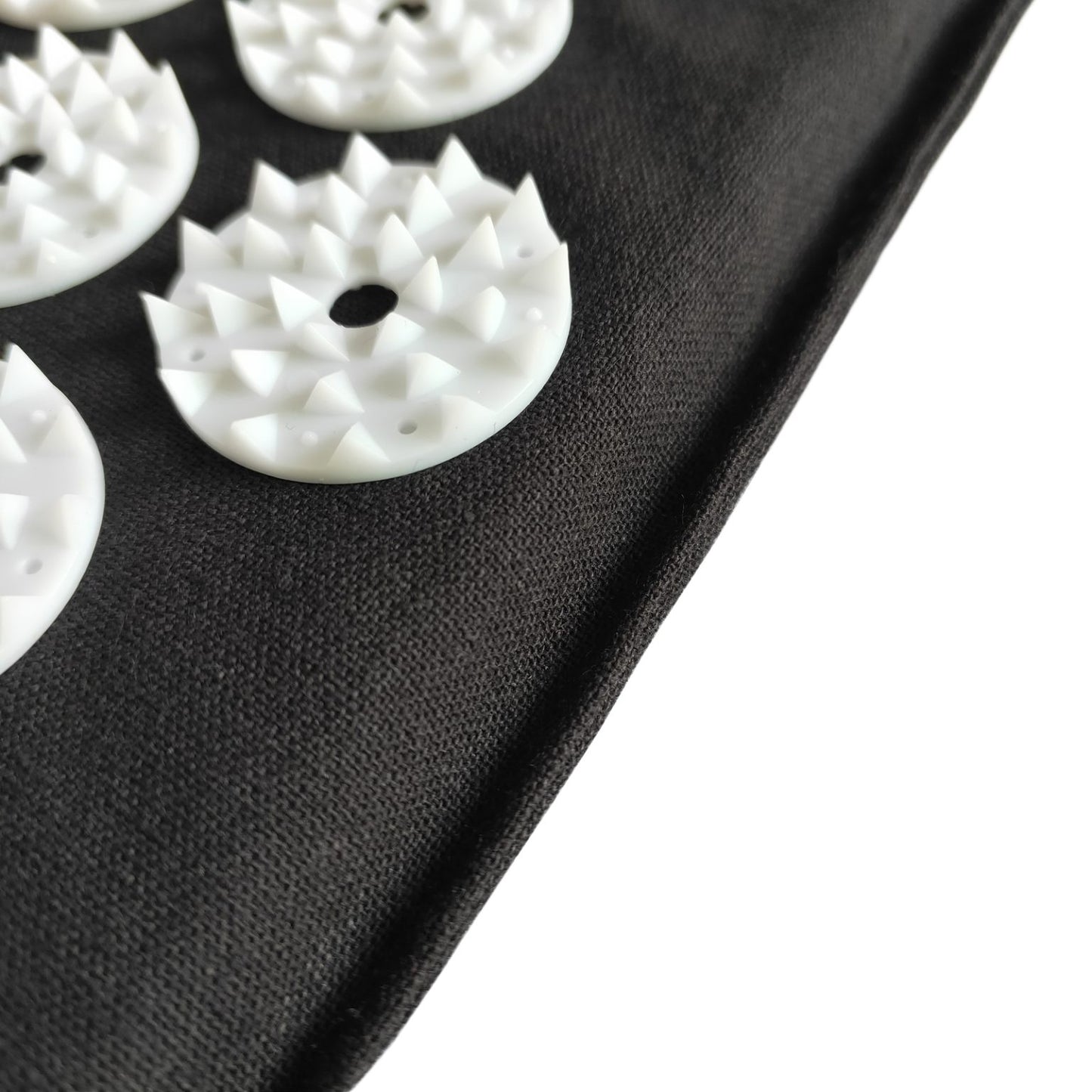 Acupressure Mat and Pillow Set Black