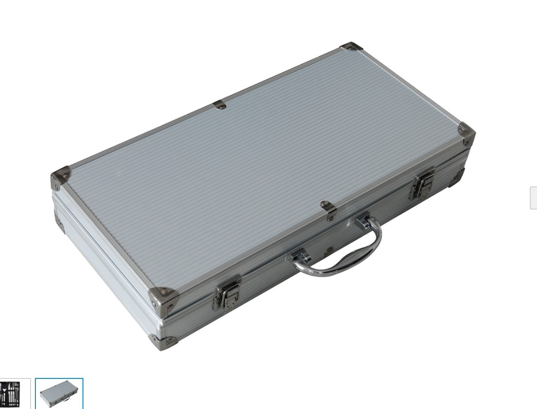 BBQ Grill Tool Set 10-Piece With Aluminium Carry Case