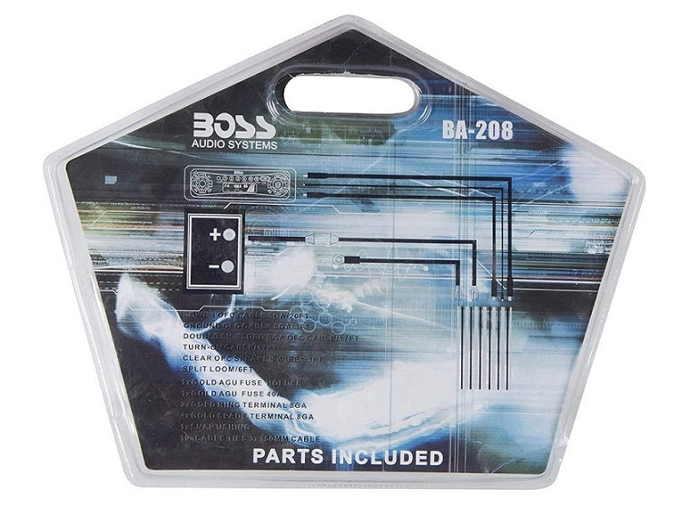 BOSS Audio Systems 8 Gauge Amp Installation Wiring Kit