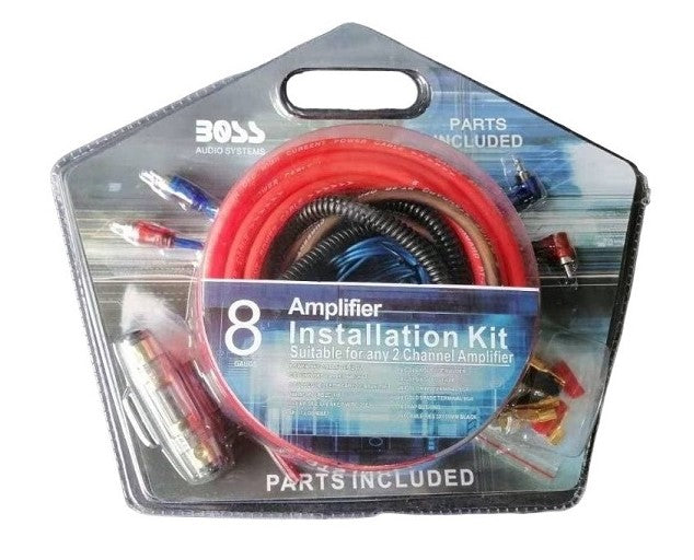 BOSS Audio Systems 8 Gauge Amp Installation Wiring Kit
