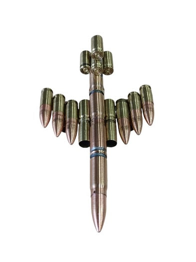 Bullet Shell Casings Shaped Rare Model Air Force Jet Airplane (SMALL)