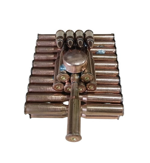 Bullet Shell Casings Shaped Rare Model Army Tank With Wheels (LARGE)