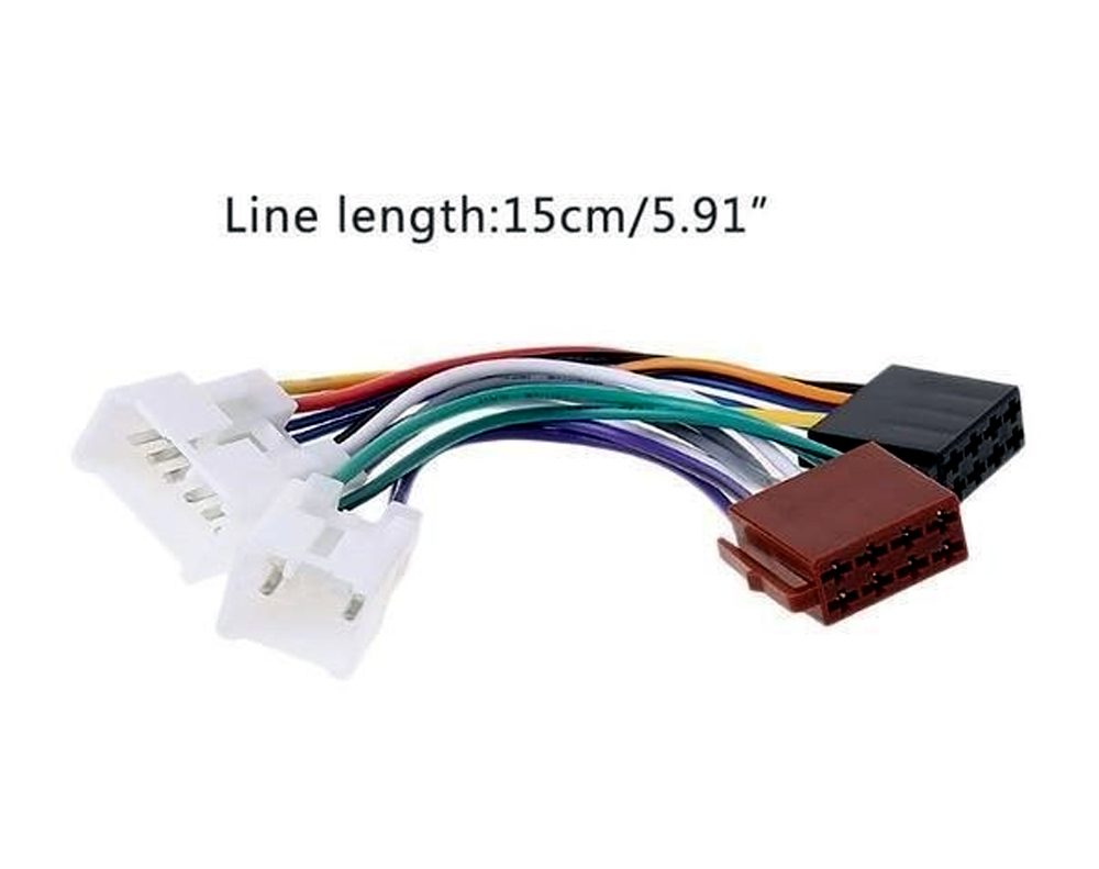 CARAV 12-022 ISO Radio Harness Cable Adapter for Toyota Lexus Daihatsu