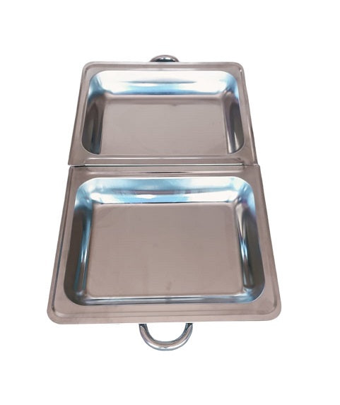 CHAFING DISH FOOD WARMER STAINLESS STEEL HEAVY GUAGE 9.5L SINGLE OR DOUBLE