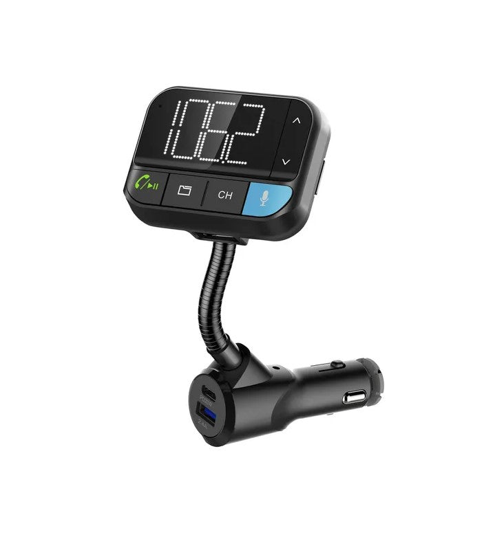 Digitech FM Transmitter with Voice Commands, Bluetooth, USB Type C Power Delivery 20W AR3148