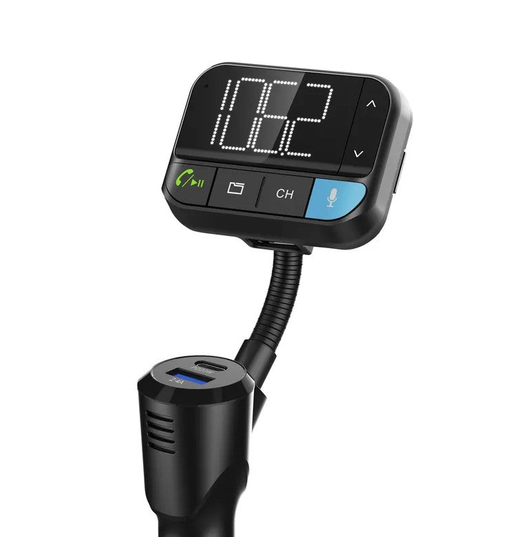 Digitech FM Transmitter with Voice Commands, Bluetooth, USB Type C Power Delivery 20W AR3148