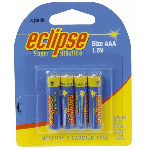 Eclipse AAA Alkaline Batteries 4pk SB2413