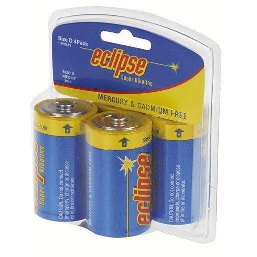 Eclipse D size Alkaline Batteries