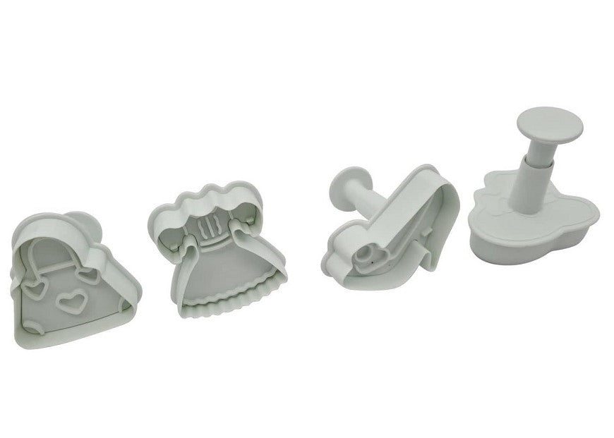 Fondant Plunger Cutter Set 4 Piece