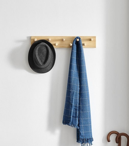 Fraser Country: Pine 9 Hook Rack - Natural 550 x 100mm