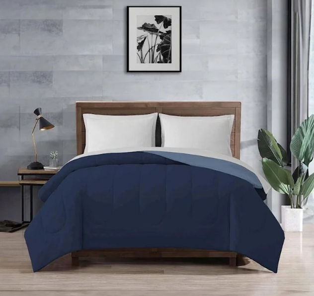 Galaxy Plain Dyed Reversible Comforter