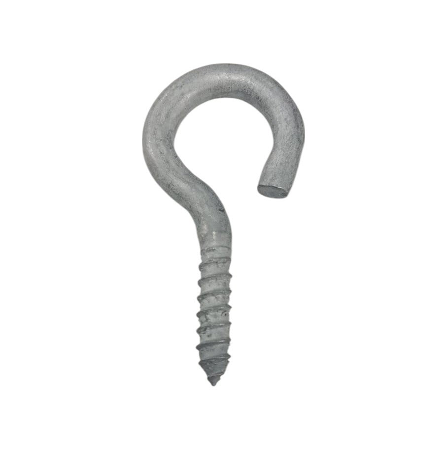 Galvanised Open Eye Hook Screw 8 x 75mm - 14pcs