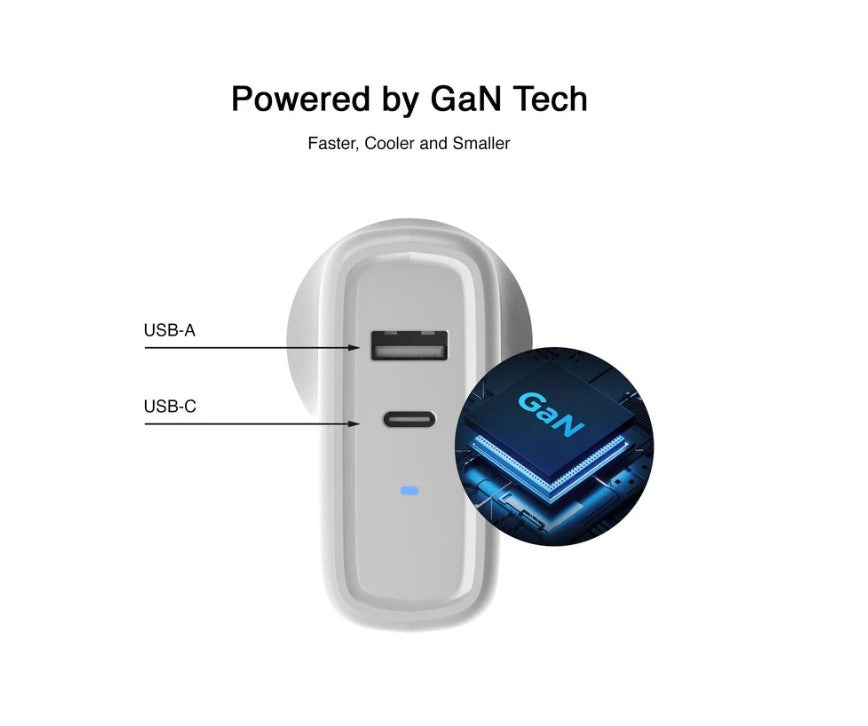 Gorilla 68W GaN Dual Port Charger Power Adaptor