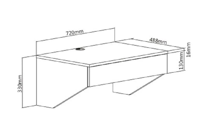 Gorilla Office: Wall Mounted Desk - Walnut
