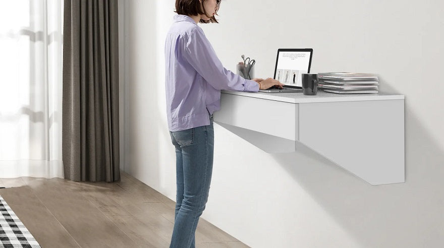 Gorilla Office: Wall Mounted Desk - White
