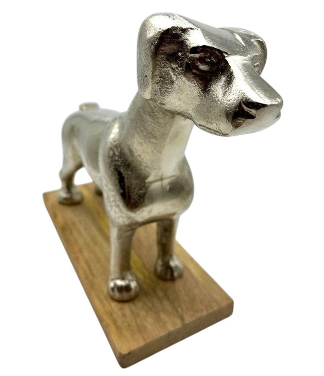 Metal Cast Aluminum Table Decor Dog Figurine - MADE IN INDIA