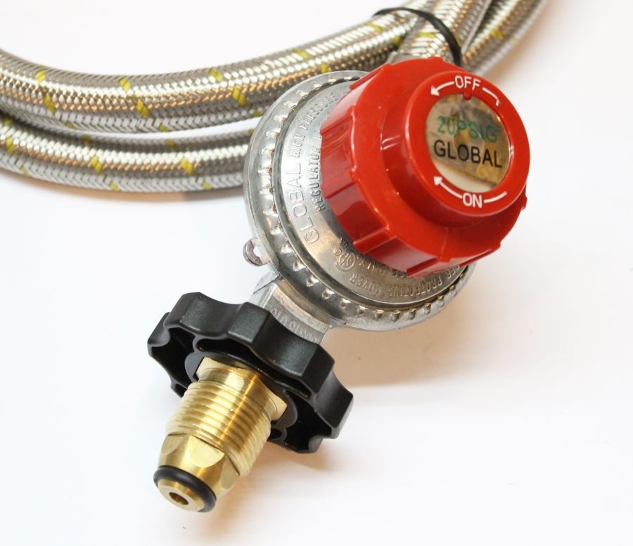 High Pressure Stainless Steel GAS Adjustable Regulator With Hose 20PSI 138kPa 1.5M