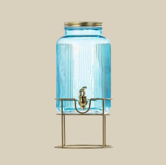 Home Co. 5.8L Drink Dispenser On Rack Blue
