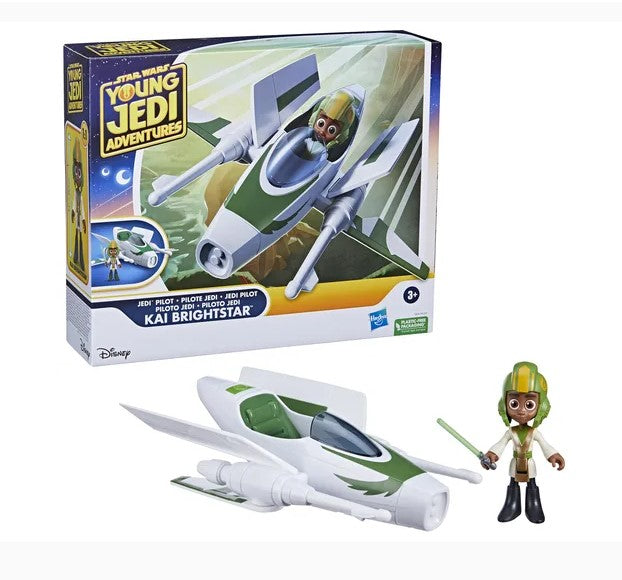 Star Wars - Young Jedi Adventures Vehicle & Figure Playset Kai Brightstar