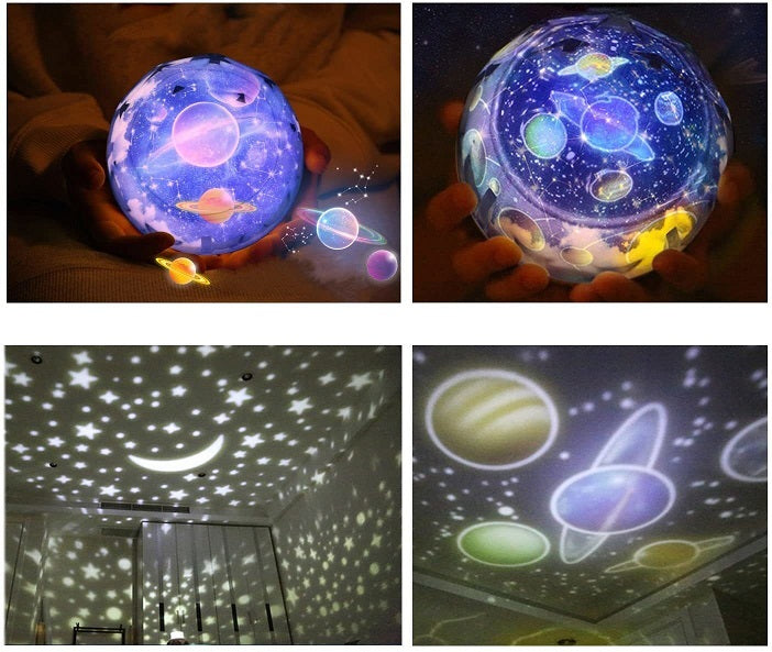 LED Starry Galaxy Planetary Projection Kids Night Light