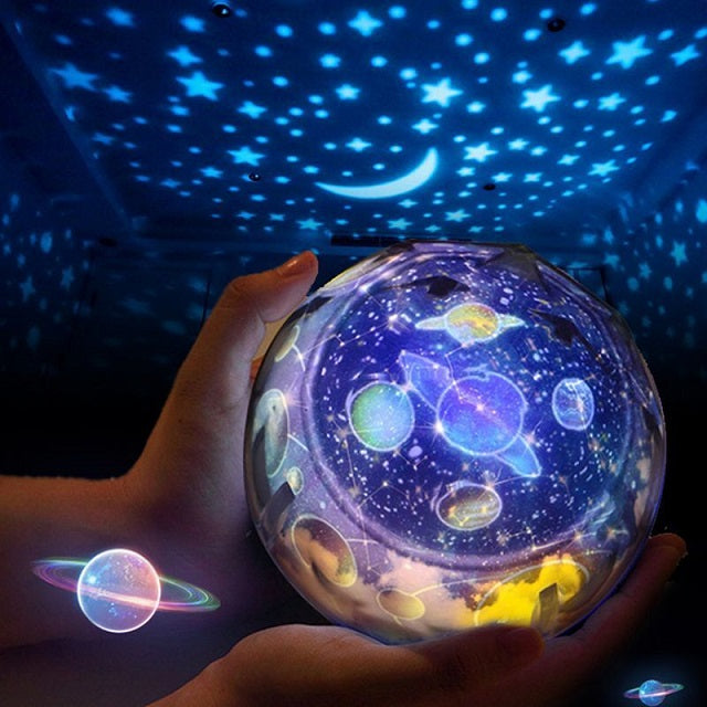 LED Starry Galaxy Planetary Projection Kids Night Light