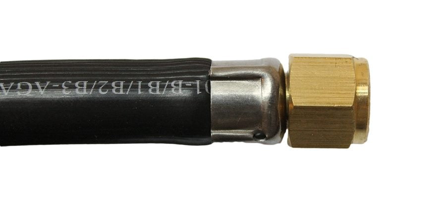 LPG QCC Gas Regulator with 1.5m Rubber Hose 1/4" Swivel Nut