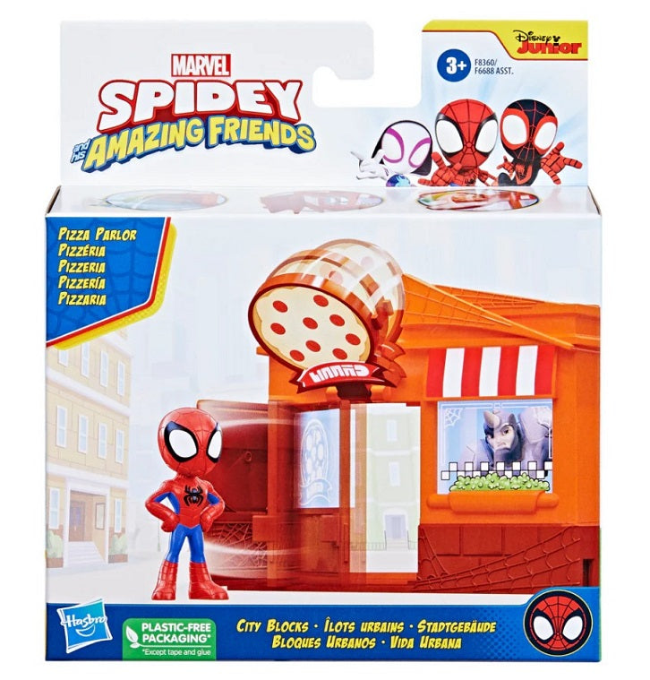 Marvel Spidey And His Amazing Friends City Blocks - Pizza Parlor