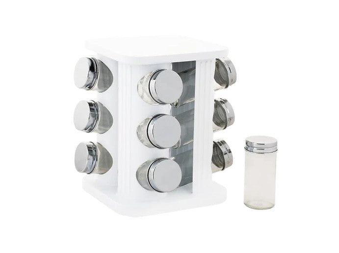 Maxwell & Williams: Astor Spice Rack - White Unfilled (12 Piece Set)