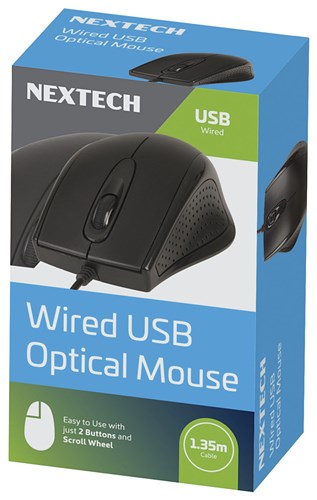 Nextech Wired 3 Button Optical Mouse XM5245