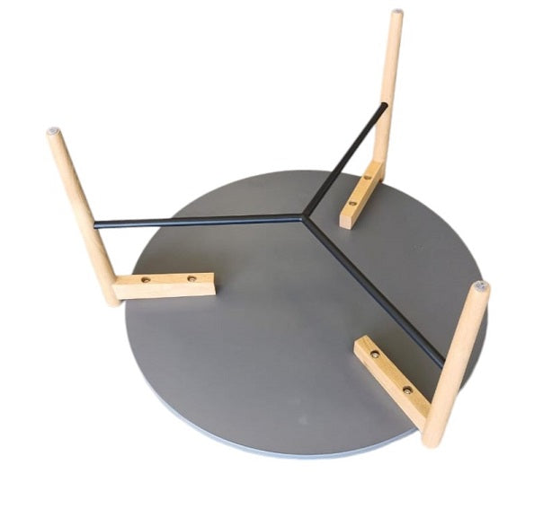 NIDO NIGHTBLOOM 3 LEG ROUND COFFEE TABLE (GREY)