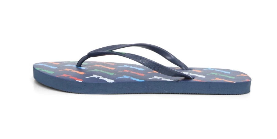 NZ Map Jandals Men's