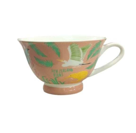 Clearance: Hensen & Berry New Zealand Native Birds Bone China Cup In Gift Box 230ml