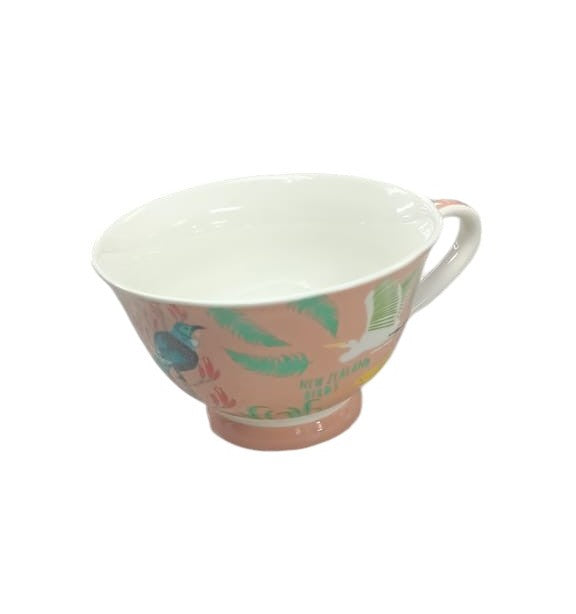 Clearance: Hensen & Berry New Zealand Native Birds Bone China Cup In Gift Box 230ml