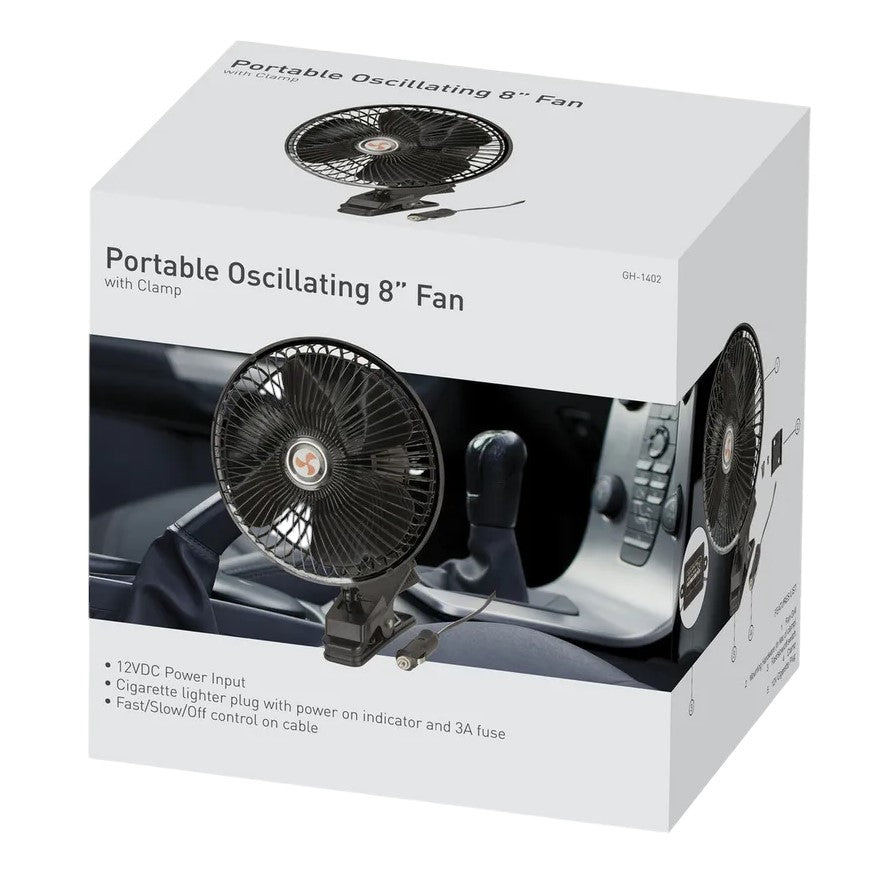 Oscillating Fan with Clamp 8 Inch GH1402