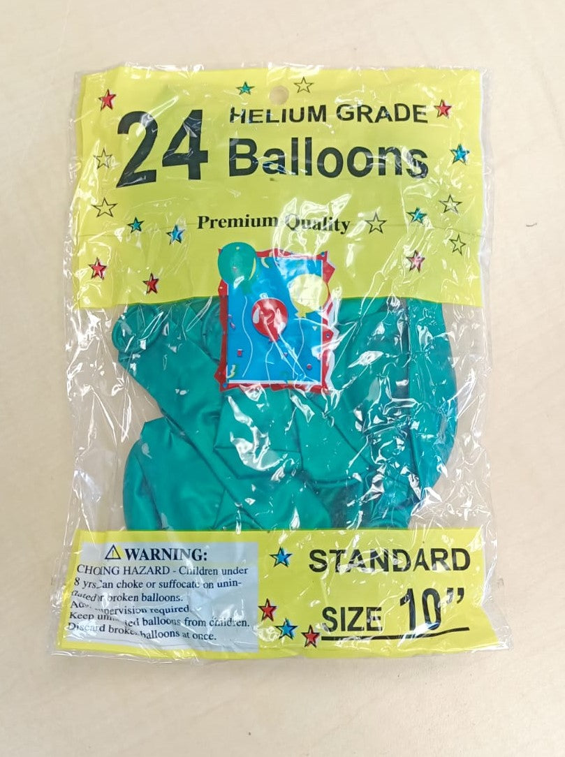 Party Matte Balloons 24 Pack 25Cm