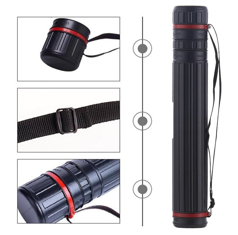 Plastic Storage Tube Black 8cm