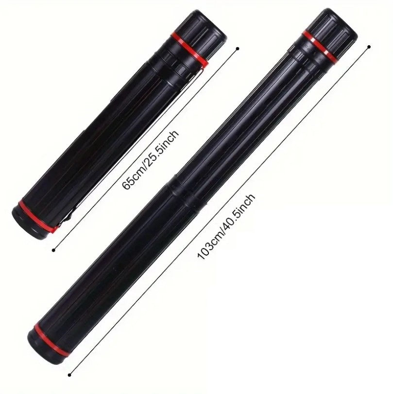 Plastic Storage Tube Black 8cm