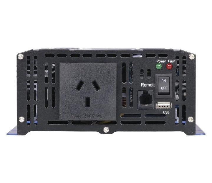 Powertech 1500W 12VDC to 230VAC Pure Sine Wave Inverter - Electrically Isolated MI5738