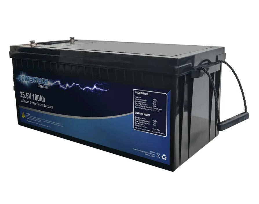 Powertech 25.6V 100Ah Lithium Deep Cycle Battery SB2218