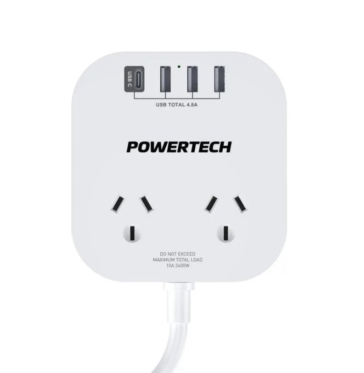 Powertech 2 Way Desktop Power board- 4.8A MS4093