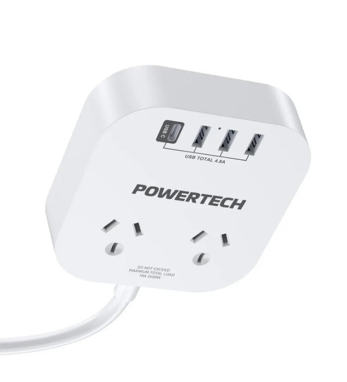 Powertech 2 Way Desktop Power board- 4.8A MS4093